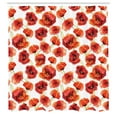 thumbnail image 3 of Ambesonne Flower Shower Curtain, Poppies Garden Floral, 69"Wx70"L, Scarlet White Red, 3 of 5