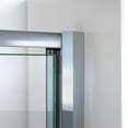 thumbnail image 3 of 32" x 32" x 78.75"(L x W x H) Pivot Shower Door, Base, and White Wall Kit in Brushed Nickel, 3 of 18