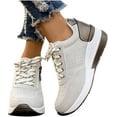 thumbnail image 5 of Women's casual sports shoes, fashionable and versatile shoes, wedge heel thick-soled casual shoes, 5 of 10