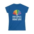 thumbnail image 4 of LGBT More Equality More Love Lesbian Gay Pride LGBT Pride Womens T Shirts, 4 of 8