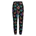 thumbnail image 5 of Women's Sweatpants, Multicolored Butterflies Baggy Sweatpants Joggers for Women, Fall Outfits for Women 2024 Lounge Yoga Athletic Workout Pants with Pockets, 5 of 7