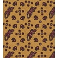 thumbnail image 3 of Aboriginal Duvet Cover Set, Folkloric Pattern Reptile and Hand on Dots, Decorative 3 Piece Bedding Set with 2 Pillow Shams, Queen Size, Maroon Ginger, by Ambesonne, 3 of 3