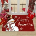 thumbnail image 5 of PONPRNGY Xmas Snowman Merry Christmas Doormat, Winter Xmas Home Decor Low-Profile Switch Rug Door Mat Floor Mat for Indoor Outdoor 15x23 Inch, 5 of 6