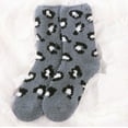 thumbnail image 2 of Women Warm Soft Plush Slipper Sock Winter Fluffy Microfiber Crew Socks Casual Home Sleeping Fuzzy Cozy Sock, 2 of 2