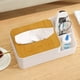 thumbnail image 5 of Caja Rejilla Dispensador de Pañuelos Guantera Soporte para Toallas de Papel de Plástico Servilletero de Escritorio Caja de Papel de Bambú de Plástico Organizador, 5 of 5