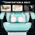thumbnail image 5 of Ergonomic Gaming Chair with Massage Lumbar Support & Adjustable Footrest for Adults Comfortable Leather Office Chair for Gaming, Work & Relaxation | Breathable Design | Spacious Seat, 5 of 8