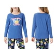 thumbnail image 2 of Topgal Tween Girls Long Sleeves & Pants Blue Flower Pajamas Outfit Soft Big Kids PJ Set Sleepwear Size 14, 2 of 6