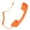 Orange, variant on Mobile Phone Microphone Headset 3.5mm, Retro Phone Handset for Smartphones Vintage Handset Adjustable Tone Phone Telephone Receiver Microphone, Classic Vintage Telephone Receiver