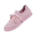 thumbnail image 3 of UDAUDU Womens Sneakers Knit Breathable Lace Up Walking Shoes Non Slip Lightweight Casual Tennis Shoes Work Shopping Travel Shoes Pink, 3 of 6