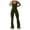 Green, variant on Women's Belted Jumpsuit, Women's Tight Fitting Yoga Jumpsuit for Exercise with Built-In Support and Body Shaping Design XL Red