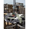 thumbnail image 2 of Outdoor Tablecloth with Umbrella Hole for Patio/Picnic/Party/Camping, Sage Green Black Geometric Waterproof Table Cloth Round Cover Washable, Modern Art Abstract Grey Line (Dia 60"), 2 of 8