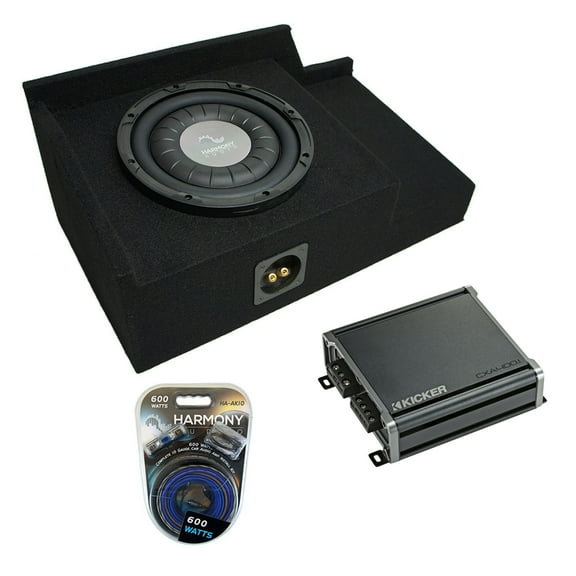 1999-2006 Chevy Silverado Ext Cab Truck Harmony F104 Single 10 Sub Box & CXA4001