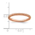 thumbnail image 4 of Sterling Silver Stackable Expressions Polished Rose Gold-plated Ring, 4 of 5
