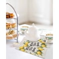 thumbnail image 4 of Summer Lemon Kitchen Dish Towels for Drying Dishes Set of 2, Farmhouse Country Vintage Linen Texture Waffle Weave Microfiber Terry Hand Tea Bathroom Towels Quick Dry & Absorbent Towel 12x12, 4 of 7