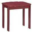 thumbnail image 1 of Hawthorne Collections Table d'Appoint Adirondack d'Extérieur en Bois Transitionnel, Rouge, 1 of 12
