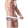 thumbnail image 2 of Bóxer Ropa Interior Se Eleva Boxeadores de Encaje Escritos para Hombre Hugo Ropa interior atractiva, 2 of 7