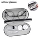thumbnail image 2 of Estuche doble para anteojos, estuche para lentes de contacto con espejo y pinzas para quitarlos, 2 en 1, estuche portátil de doble cara para lentes de contacto, kit de almacenamiento para, 2 of 8