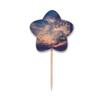 thumbnail image 1 of Orange Dark Blue Sky Clouds Toothpick Flags Star Lable Cupcake Picks, 1 of 3