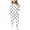 White, variant on MKOSPLRT Polka Dot Outfits for Kid Girls Lounge Sweatsuits Two Piece Long Sleeve Shirts Drawstring Wasit Joggers Loose Tracksuits with Pocket