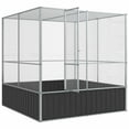 thumbnail image 5 of vidaXL Aviary Silver 211x207x212 cm Steel, 5 of 5