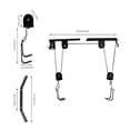 thumbnail image 3 of ToppiJoy Heavy-Duty Ceiling Bike Hanger for Garage 132LBS Capacity with Anti-Scratch Hooks, Easy to Install and Ideal for Mountain Bikes and Road Bikes, 3 of 11