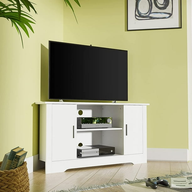 White Corner TV Stands