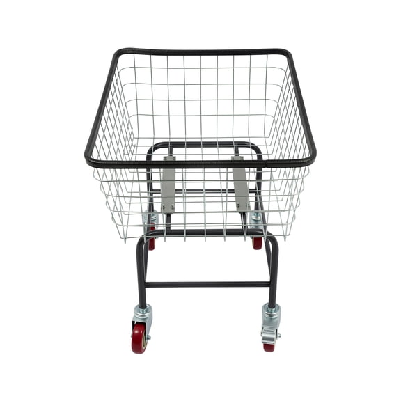 ChicHomey Rolling Laundry Cart, with Removable Basket, Steel Wire Mesh Basket 26.77"x21.5",110lb Capacity,Organizer for Home & Laundry Room