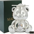 thumbnail image 2 of Matashi Silver Plated Graduation Bear with Crystals Home Decorative Showpiece Gift for Christmas Birthday Mother's Day Anniversary New Year Living Room Bedroom Decor, 2 of 7