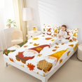 thumbnail image 4 of Homewish Cartoon Gnome 4 Pieces Queen Sheet Sets For Female Men Adults,Farmhouse Harvest Ultra Soft Flat Sheet,Happy Fall Autumn Queen Fitted Sheet,Luxury Bedroom Decor, 4 of 7