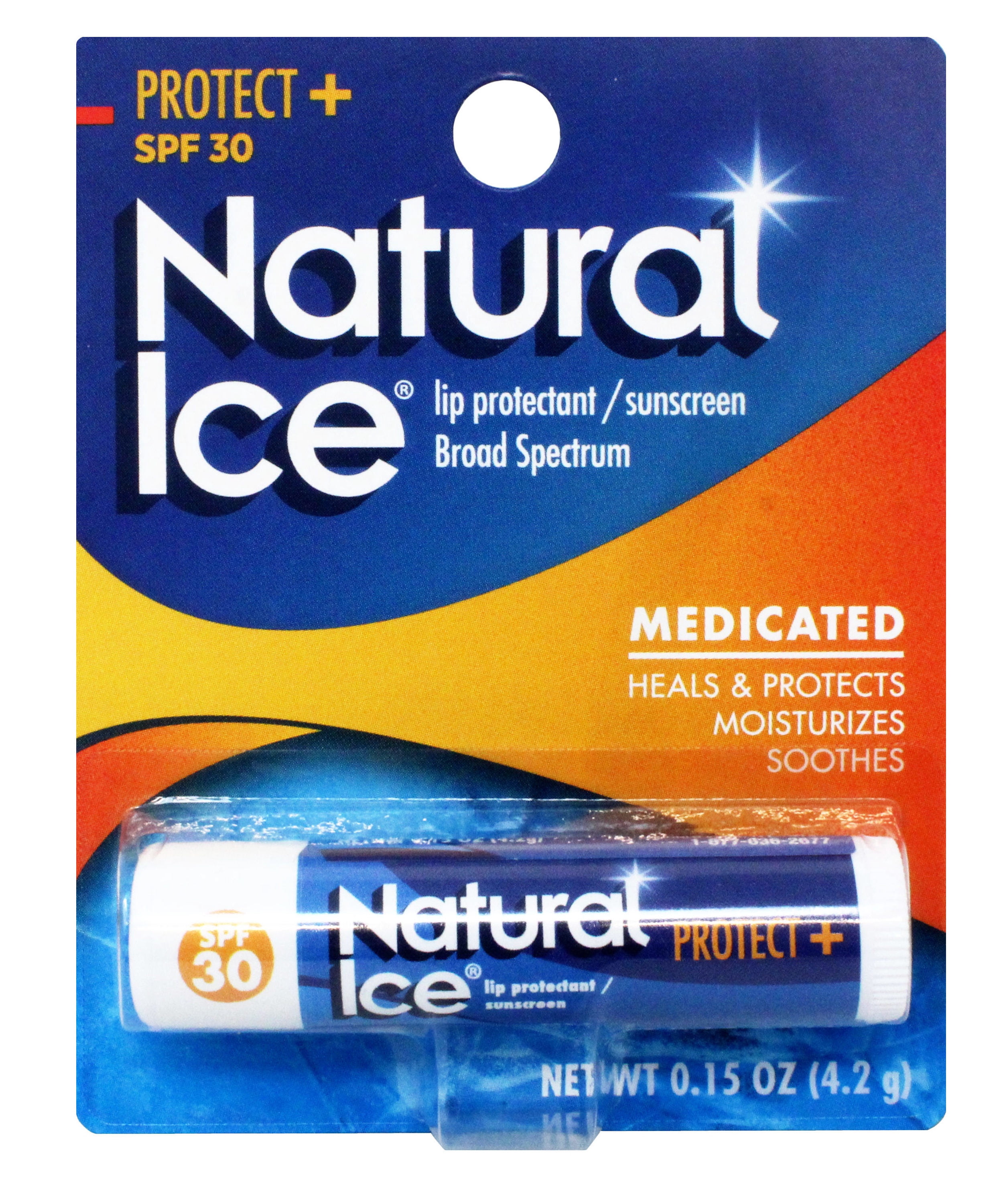 Mentholatum Natural Ice Lip Protectant SPF 15, Cherry - Walmart.com