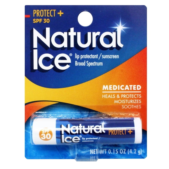 Mentholatum Natural Ice Sunscreen/Lip Protectant SPF 30 Sport 1 Each