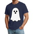 thumbnail image 4 of Mens Halloween Shirts Plus Size Short Sleeve Halloween Costume Graphic Spooky Ghost Print Halloween Tee, 4 of 5