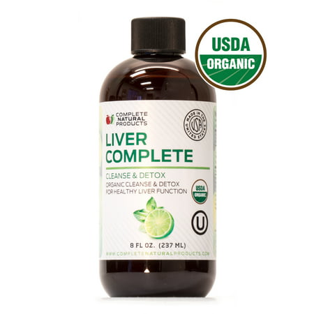Liver Complete - Organic Liquid Liver Cleanse Detox Supplement for High Enzymes, Fatty Liver, & the (Best Diet For Fatty Liver Reversal)