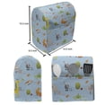 thumbnail image 5 of Alphabet Lounger Chair Bag, Continuous Funny Pattern of Animals and Trees with Letters, High Capacity Storage with Handle Container, Lounger Size, Pale Sky Blue Multicolor, by Ambesonne, 5 of 5