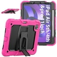 thumbnail image 6 of FJLBDE Case for iPad Air 5th Generation / iPad Air 4th Generation 10.9 inch, Rugged Shockproof Tablet Cases Cover with Kickstand Shoulder Strap, Rose, 6 of 7
