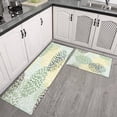 thumbnail image 3 of Kitchen Rugs and Mats Non Skid Washable Yellow Blue Dalia Floral Kitchen Mat and Rug Set,Floor Cushion Absorbent Rug,Rubber Backed Area Rugs for Kitchen Laundry, 3 of 7