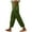 Green, variant on Womens Daily Elastic Waist Workout Trousers Solid Long Pants Loose Casual Trousers
