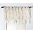 thumbnail image 3 of DiamondHome Cascade Beige Shabby Chic Sheer Ruffled Valance (50" X 16"), 3 of 3