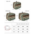 thumbnail image 2 of Teal Brown Toaster Cover 4 Slice, Large Kitchen Appliance Covers, Pet Paw Printed Farmhouse Dog Claws Wood Grain Toaster Oven Cover with Loop, Bread Machine Cover Polyester Dust Cover Protection, 2 of 4