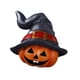 thumbnail image 4 of Divertida decoración de Halloween: estatua de cabeza de calabaza para jardín, chimenea o patio. Gris Izquierda, 4 of 9