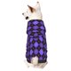 thumbnail image 1 of Fotbe purple argyle Sudadera con Estampado para Perros Pequeños – Suéter con Capucha para Mascotas, Tela Suave de Forro Polar con Bolsillo-Large, 1 of 7