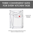 thumbnail image 4 of Dexas Fresh Prep 3-Pack Non-Slip Recycled Poly Cutting Boards - 13x17, 11x 14, 9x12, 4 of 7