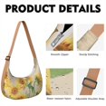 thumbnail image 3 of Vintage Sunflower Crossbody Bag for Women Boho Floral Corduroy Shoulder Bag with Adjustable Strap Rustic Country Travel Purse for Casual Outdoor Use, 3 of 5