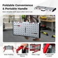 thumbnail image 3 of Resenkos 42 Inches x 21 Inches Welding Table with Adjustable Height and 2 Bar Clamps-Silver, 3 of 11