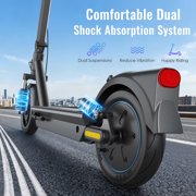 EggKing 500W Electric Scooter for Adults,10 Tire,500W Powerful Motor & 25MPH Top Speed,28 Miles Long Range,Folding E Scooter with Dual Shock Absorption,Dual Braking,App Blue