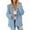 Blue, variant on Women's Reversible Hooded Winter Jacket With Pockets Stylish & Warm Outerwear Justified Jacket Long Coat Women Womens Zip up Women's Jacket Thin Jacket for Women Er Tech Jacket Leopard Trim Anorak