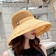 thumbnail image 3 of Sonducket Lady Sun Hat con hebilla Verano Plegable Malla Gorra ancha Protector solar Moda Transpirable Color sólido para playa Amarillo Type2 NO2, 3 of 6