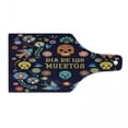 thumbnail image 1 of Day of the Dead Cutting Board, Dia de los Muertos Illustration with Folkloric Skulls and Flowers, Decorative Tempered Glass Cutting and Serving Board, in 3 Sizes, by Ambesonne, 1 of 2
