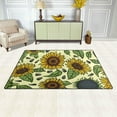 thumbnail image 3 of Coolnut Lightweight Carpet Mats, 31 x 20 inches Area Soft Rugs Floor Mat Doormat Decoration for Rooms Entrance Yellow Sunflowers, 3 of 6