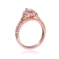 thumbnail image 2 of Gin & Grace 14KT RG Genuine Morganite and Diamond Accent Ring., 2 of 6